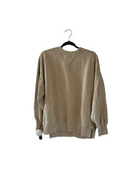 Aerie womens Beige Crewneck Sweater